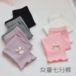 Girls' seven-point leggings summer thin pants summer baby little girl child pants