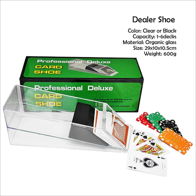 Card Dealer Shoe 1 6 decks playing card box Poker Dealer Blackjack player Clear or Black AliExpress 18