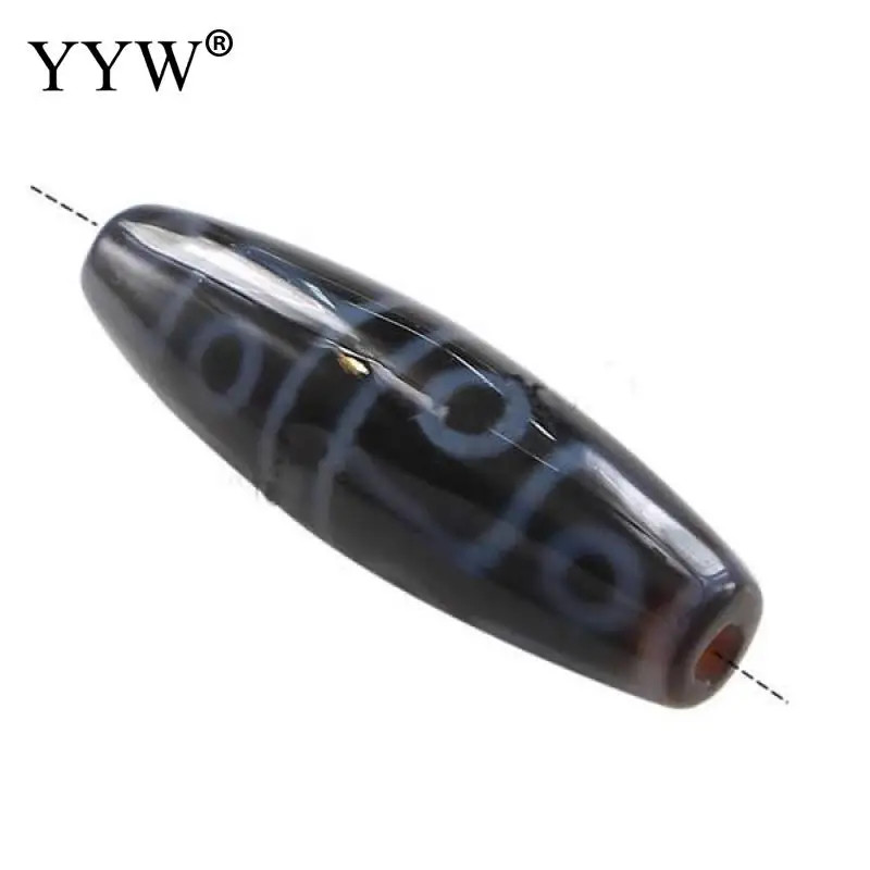 1 Pcs Natural Tibetan Agates Onyx Dzi Beads jewellery Oval Twelve-Eyed 38x12mm Jewelry Making DIY Tibetan Dzi Beads