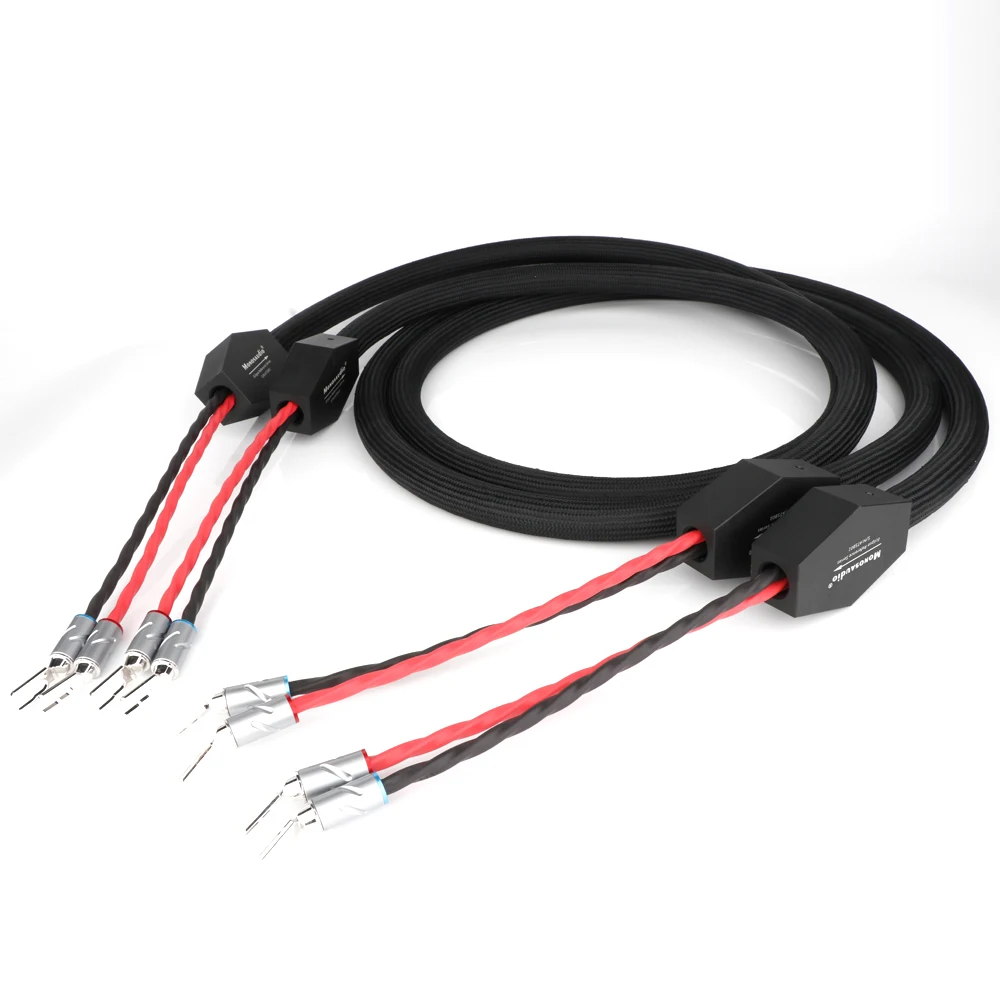 

Monosaudio Eclipse Reference Series 6N Pure Silver Hi-end loudspeaker cable Professional Audio speaker Wire