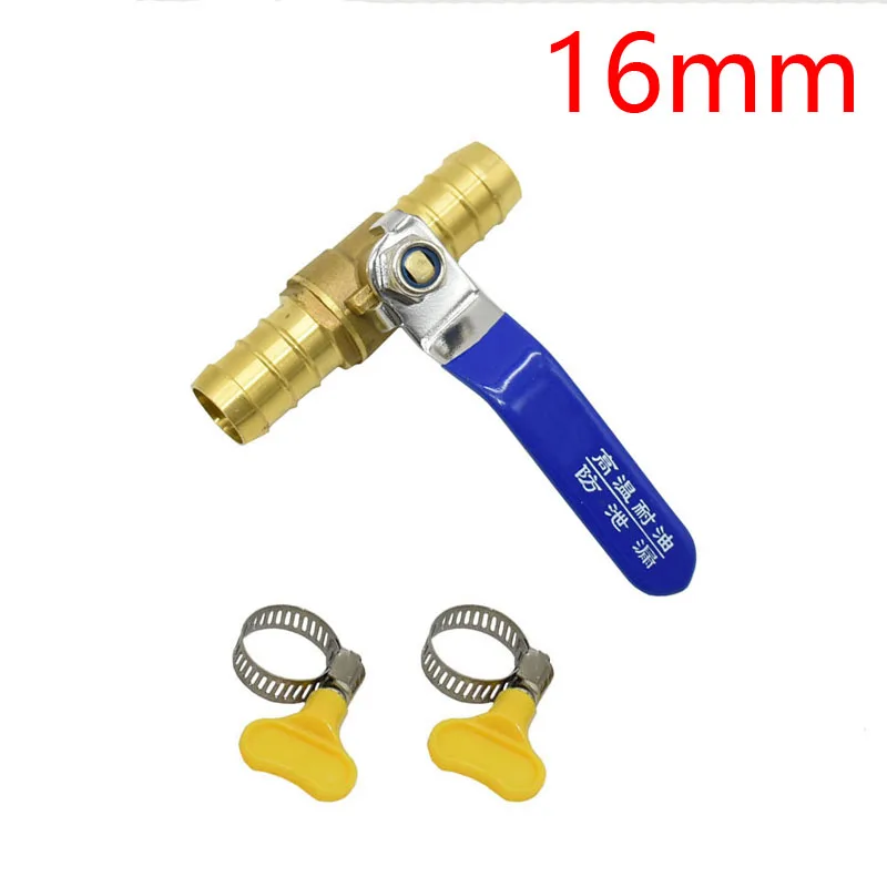 16mm 19mm Ir Water Hose Valve Straight Body Garden Tap Garden Irrigation Barb Water Flow Control Valve 1Piece