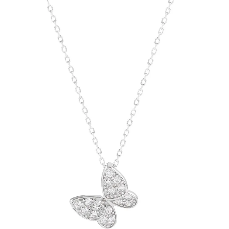 BFCLUB-Collier Ras du Cou en Argent avec Pompon Papillon, Bijoux de Mariage pour Femme