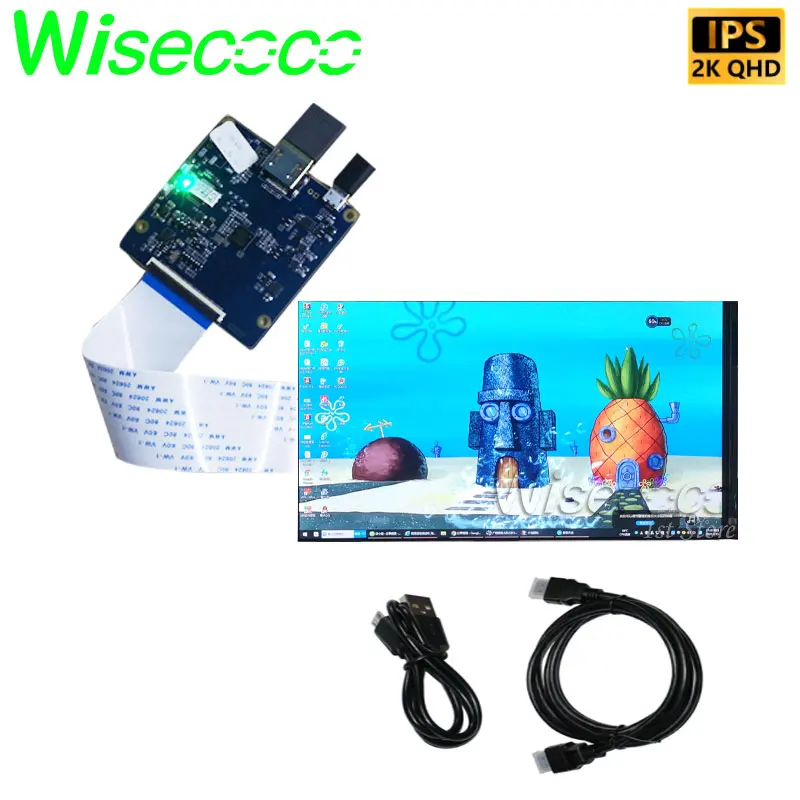 Wisecoco 6 Zoll 2k LCD 1440x2560 Himbeer Pi Display 3D-Drucker Bildschirm Mipi Controller Board 60Hz ls060r1sx02