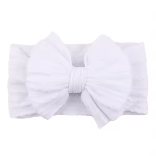 Solid Cable Bow Baby Headband for Child Nylon Layers Headwear Kids Elastic Turban Headwraps Newborn Boys Girls Hair Accessories - Image 23