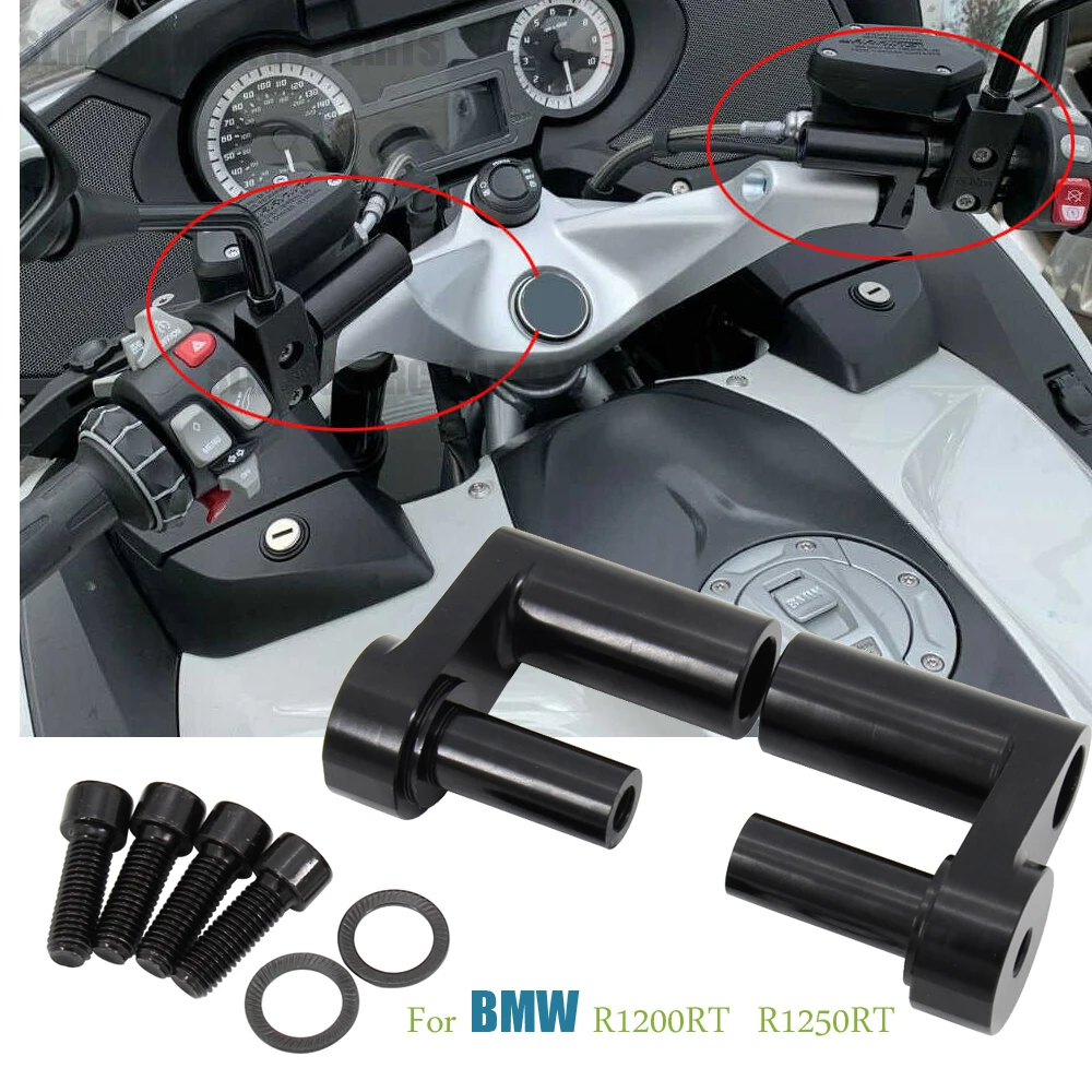 

Для BMW R1200RT R1200RT 2020 2019 2018 2017 2016 2015 2014 мотоциклетный CNC Алюминиевый Регулируемый зажим для руля
