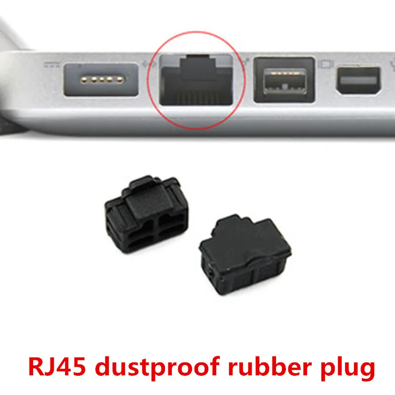 

Notebook RJ45 network cable interface dustproof rubber plug Computer RJ45 dust plug Router idle interface protection