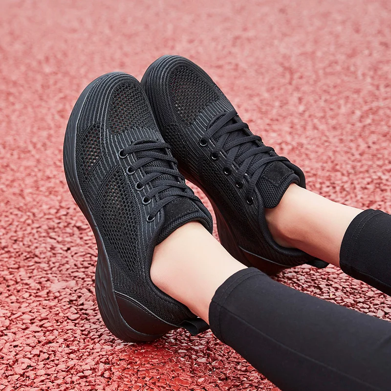 

Кроссовки женские Tenis Feminino, дышащие, черные, белые