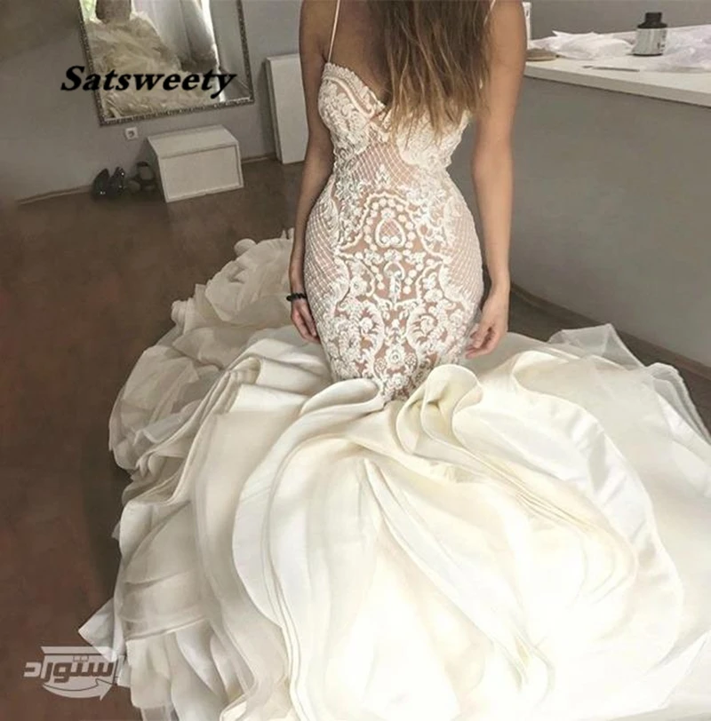 Sweep Long Train Wedding Dresses Tiered Saudi Arabia Robe De Mariee Turkish Couture Dubai Strapless Bridal Gowns Kaftans