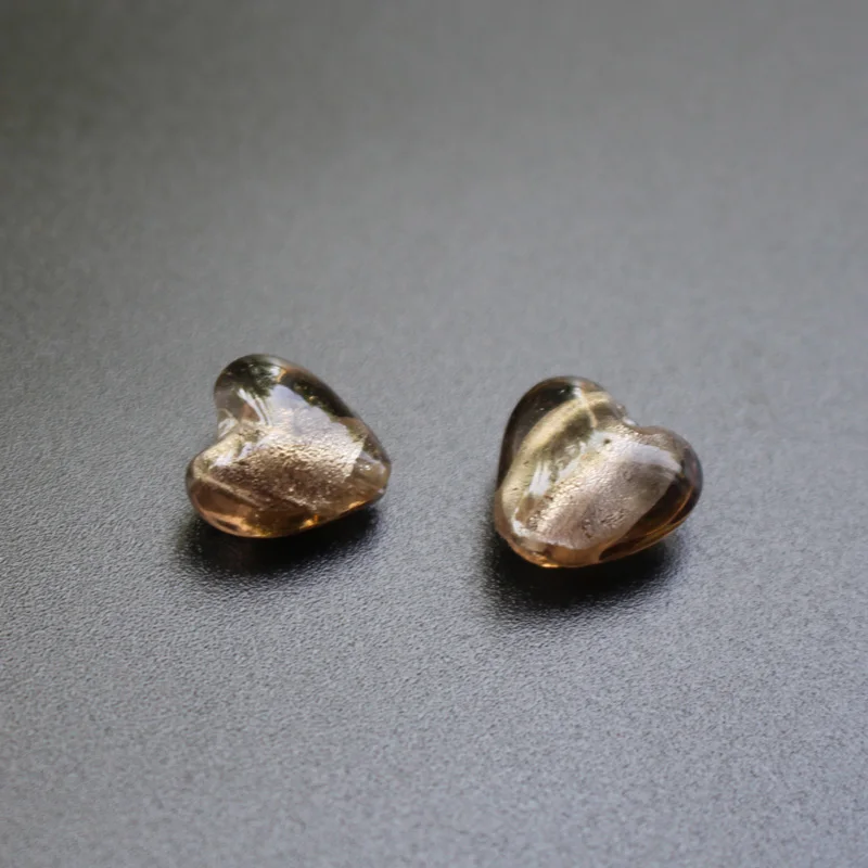 12mm Herzperlen, lampeffektveredelte Glasperlen, rot-rosa Mischung für Schmuckherstellung, Schmuckzubehör, weiße Accessoires, DIY Bijoux – Detail 8
