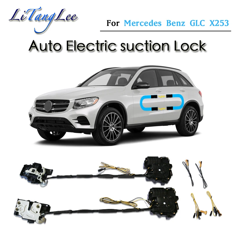 

Car Soft Close Door Latch Pass Lock Actuator Auto Electric Suction Silence Closer For Mercedes Benz GLC X253 2015~2018