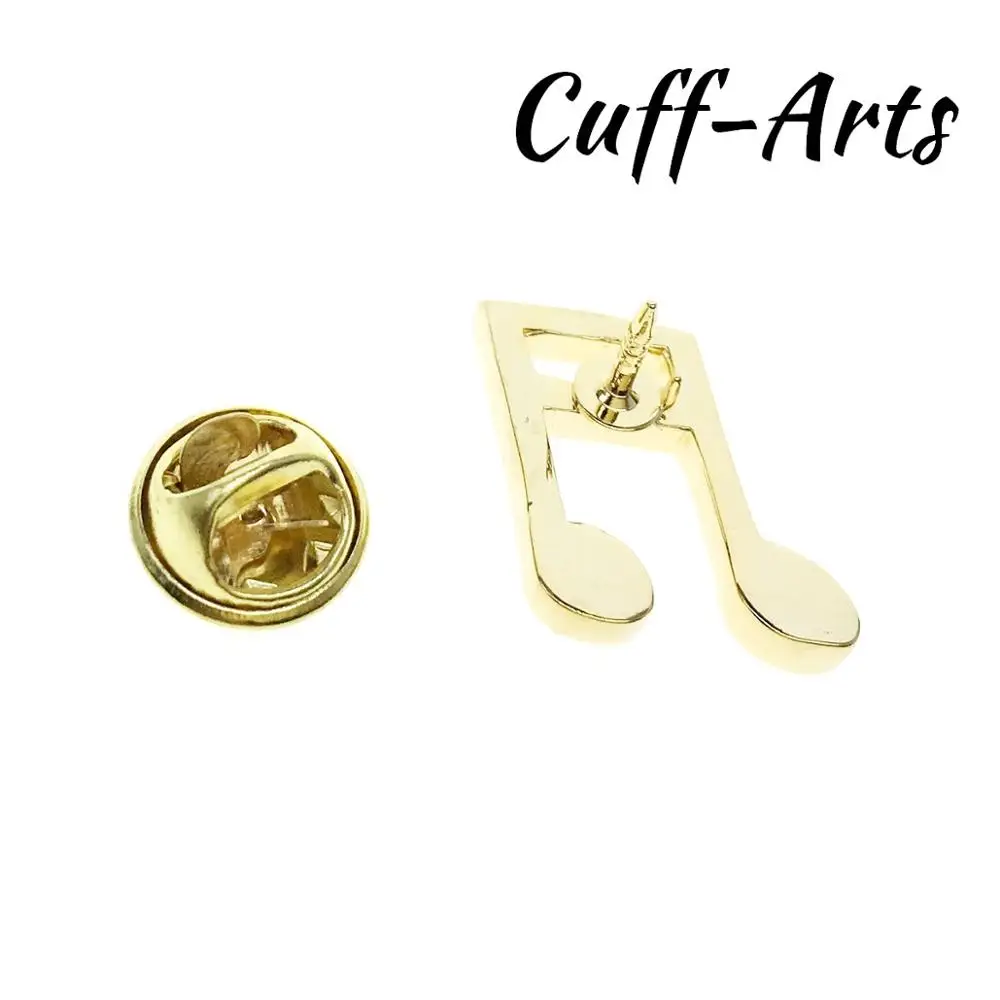 Lapel Pin Badges Gold Quaver Music Note Lapel Pin Badge Fashion Brooches Novelty Pin Jewelry By Cuffarts P10415