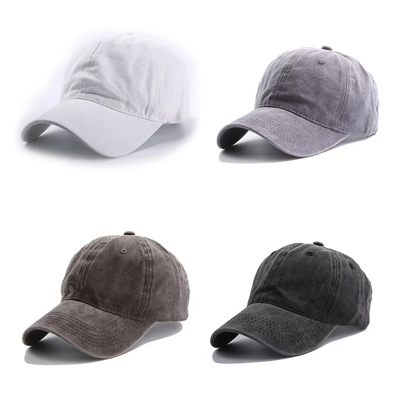 15 Colors Washed Cotton Board Kids Baseball Cap Children Hip Hop Boys Girls Hat for 3 - 8 Years Old Wholesale Drop Ship