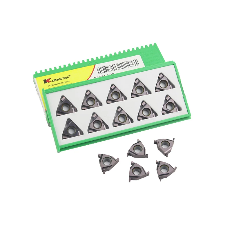Imagem -05 - Sulco Freio Blades10 Pcs Caixa T16n70 100 125 150 175 200 250 300 T16e100 T16e150 175 200 Cnc Carboneto de Tungstênio Grooving Inserções T16n T16e