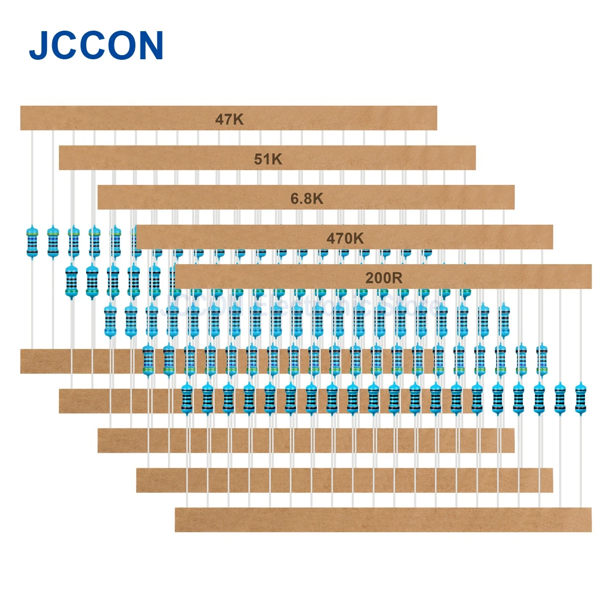 金属フィルム抵抗器セット,1/2w 1/4w 1w 2w 3w 30値,5% カーボン抵抗器の品揃え,0.1〜750r 1k〜820k