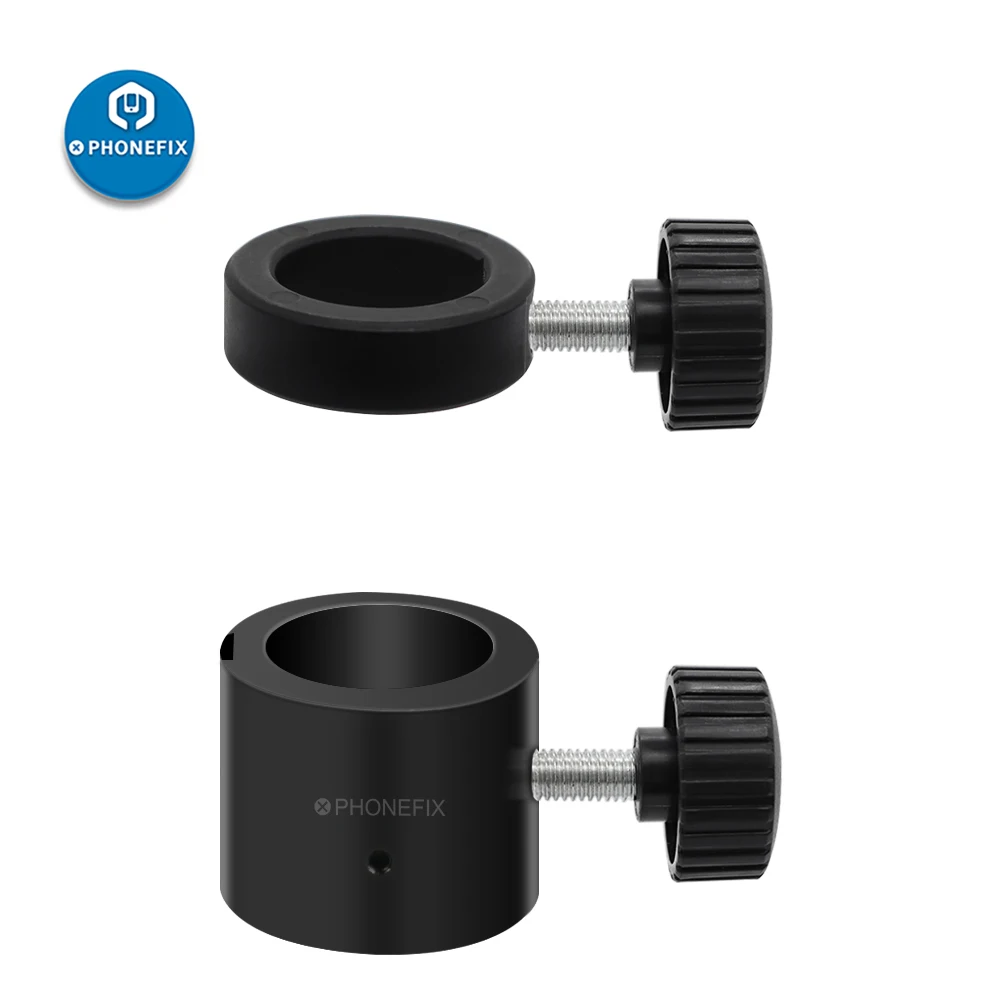 Imagem -02 - Suporte de Anel de Posição com Parafuso Suporte de Anel de Fixação de Câmera de Vídeo Estéreo do Microscópio Industrial de 32 mm 25 mm Adaptador de Barra com Pilar de Metal