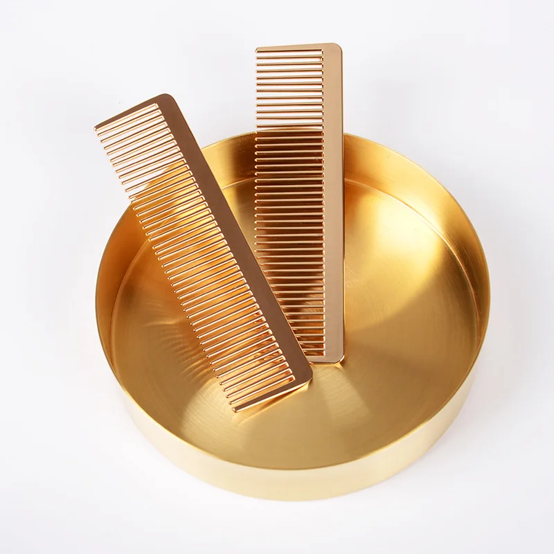 Oro pettine minimalista design in metallo pettine ins retro pettine
