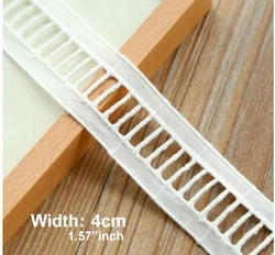 Width:4cm Stylish Ladder Shape Cotton Lace Garment Color Fabric Lace Sewing Accessories Lace trims(ss-4915)