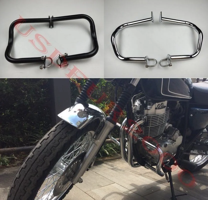 

Highway Engine Guard Crash Protect bars for Honda CB400SS all years Chrome/Black