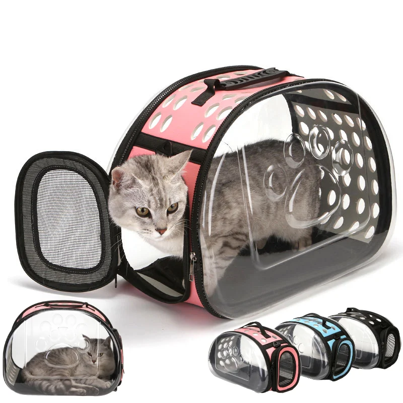 

Transport Cat Carrier Bags Breathable Pet Carriers Backpack Travel Space Capsule Cage Pet Transport Bag Carrying For Cats