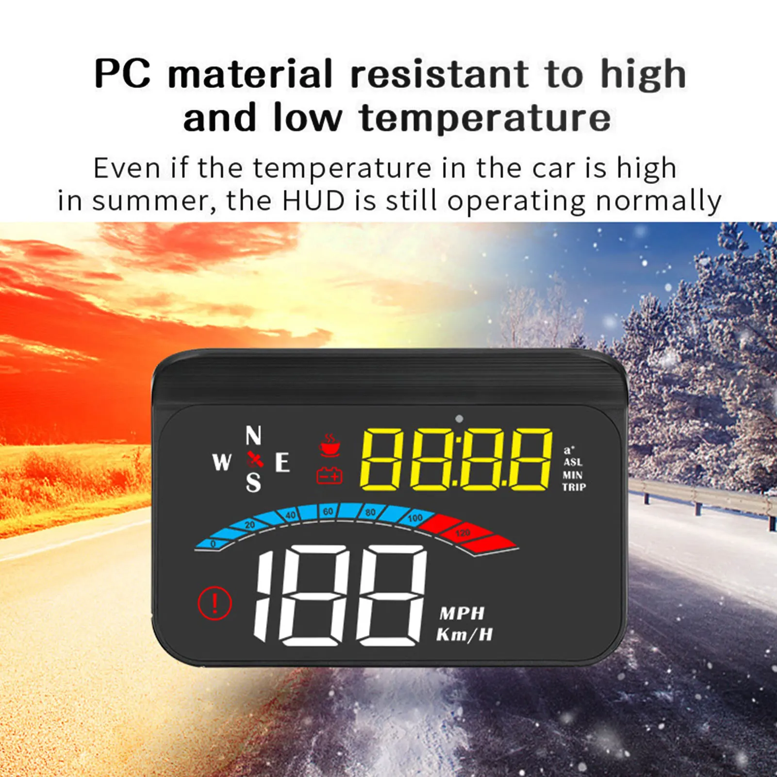 3.8-inch Large Screen M16 HUD Smart Car Head-up Display GPS And BDS Dual-mode Chip Car Modification General Car Accessories