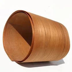 Chapa de madera de teca auténtica Natural, accesorio para muebles de alrededor de 18cm x 2,5 m, 0,2mm de grosor, C/C, 2 unidades