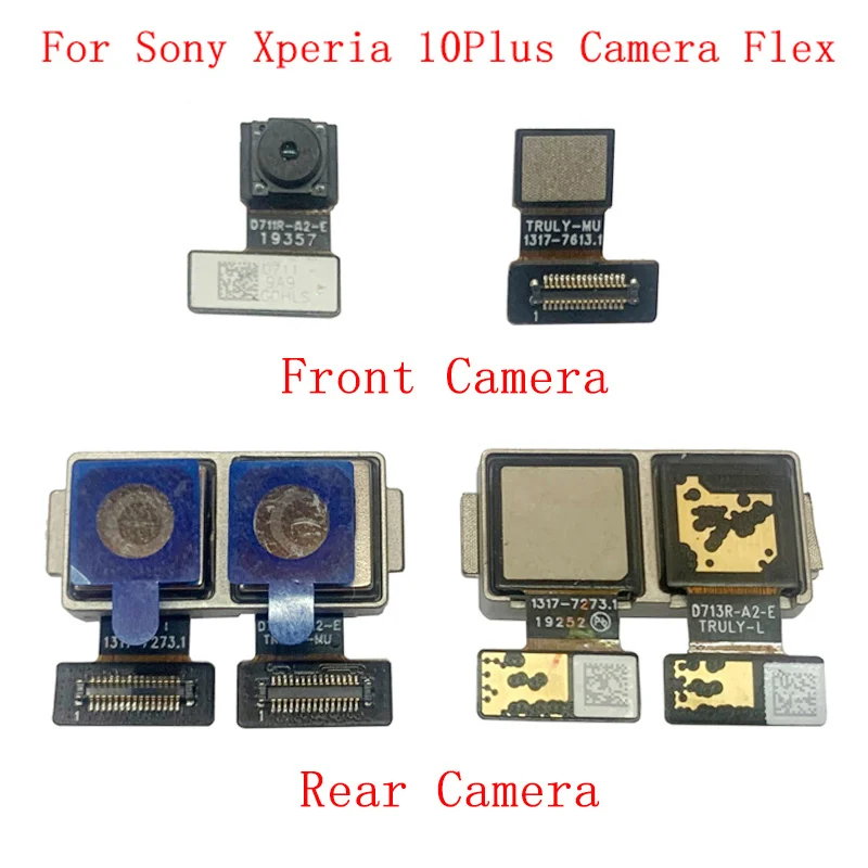 Back Rear Front Camera Flex Cable For Sony Xperia 10 Plus Main Big Small Camera Module Repair Replacement Parts