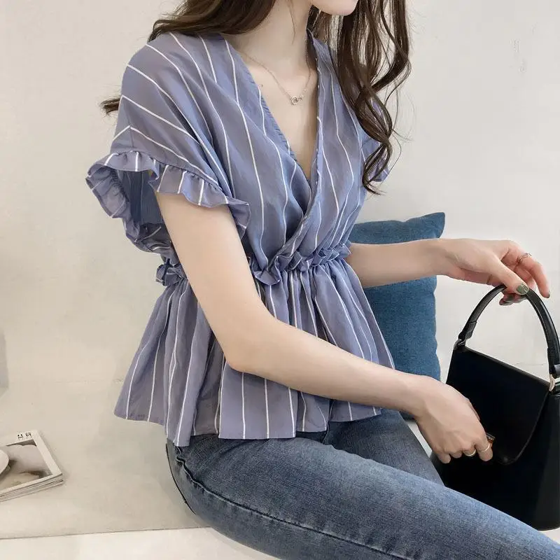 Blouse Women Summer Clothing Shirt Women's Chiffon Top Blusas Ropa De Mujer