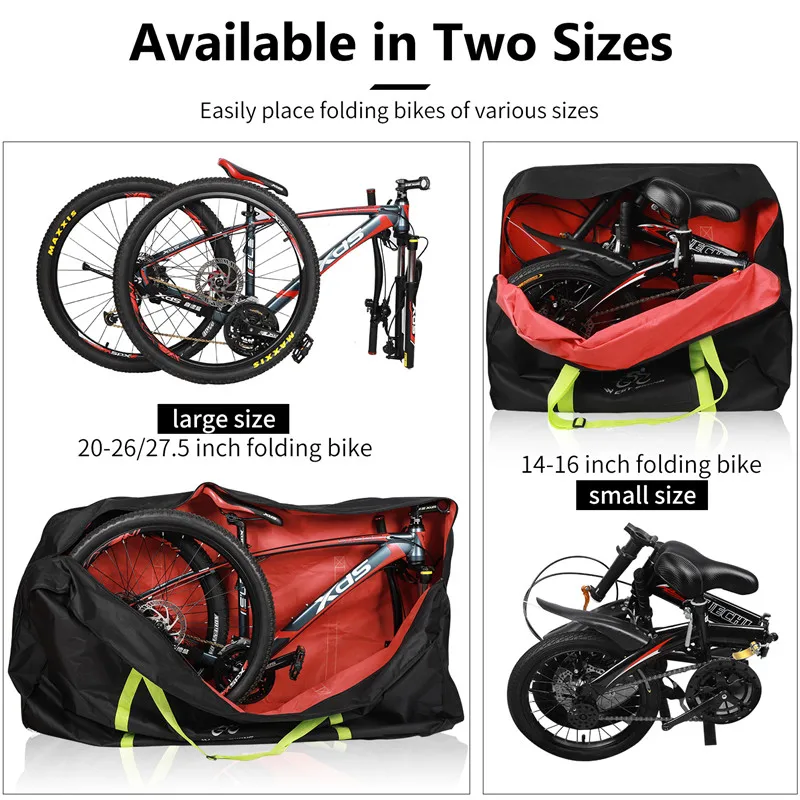 WEST BIKING Folding Bike Thick Cover Storage Bag  Fit for 14/16/20/26/27.5 Inch 700C Bicycle Packing Storage Carrier Travel Bag