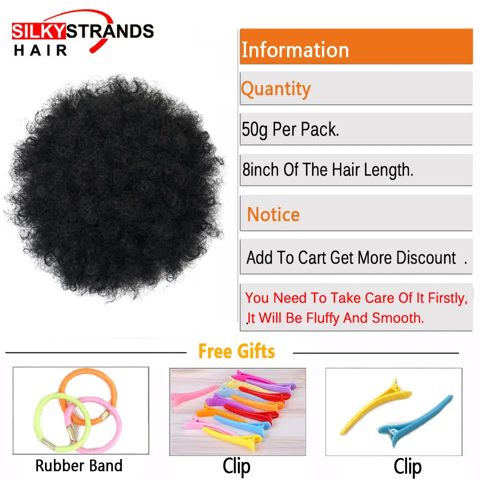 Drawstring Bun African American Huge Chignon Bun Hair Pieces Silky Afro Black Big Bigger Piano Color with Clip Short Kinky Curly