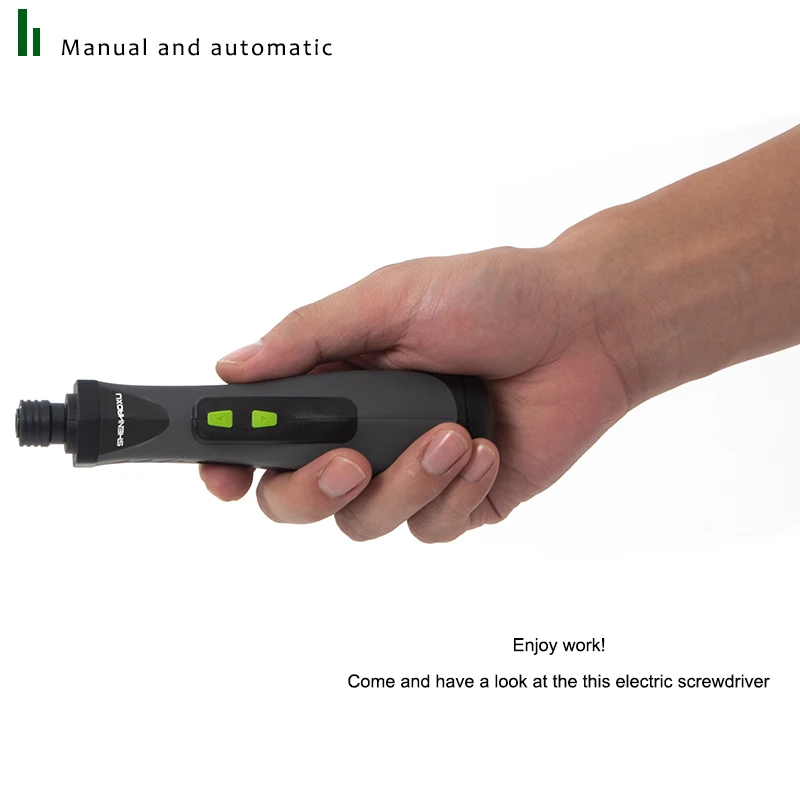 Minidestornillador eléctrico inalámbrico, herramienta manual y automática de 6V, funciona con batería, juego de engranajes de metalurgia, bricolaje