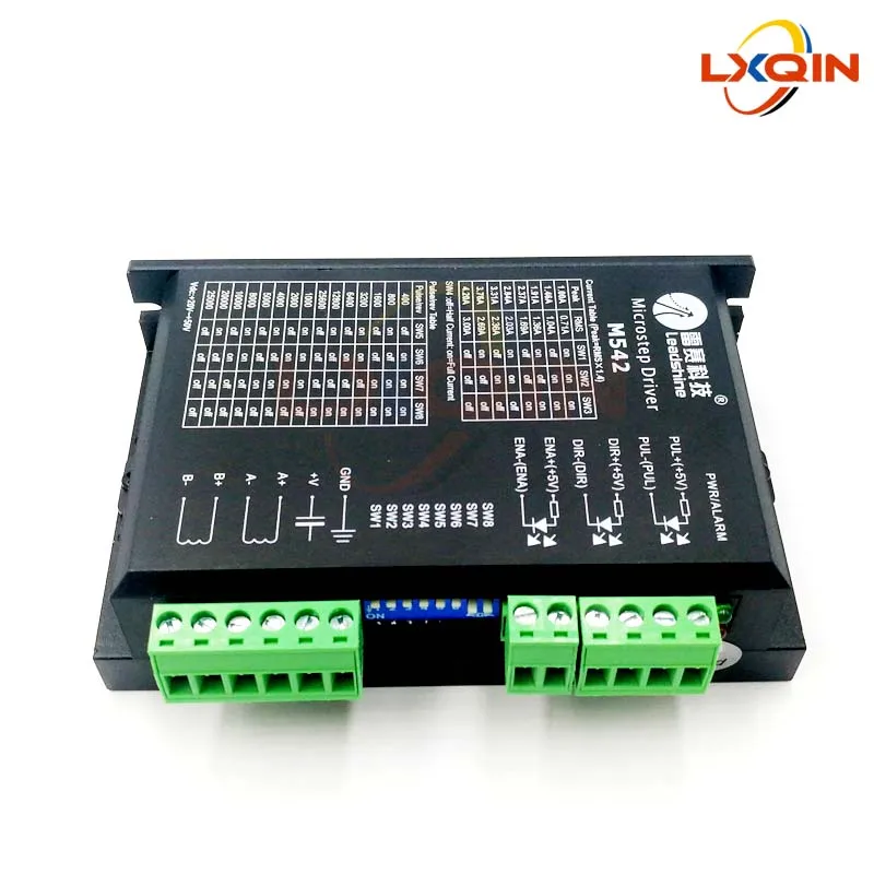 

LXQIN original Leadshine M542 Stepper Motor Driver 2-phase 4.5A 256 Subdivision Microstep Driver for Inkjet printer