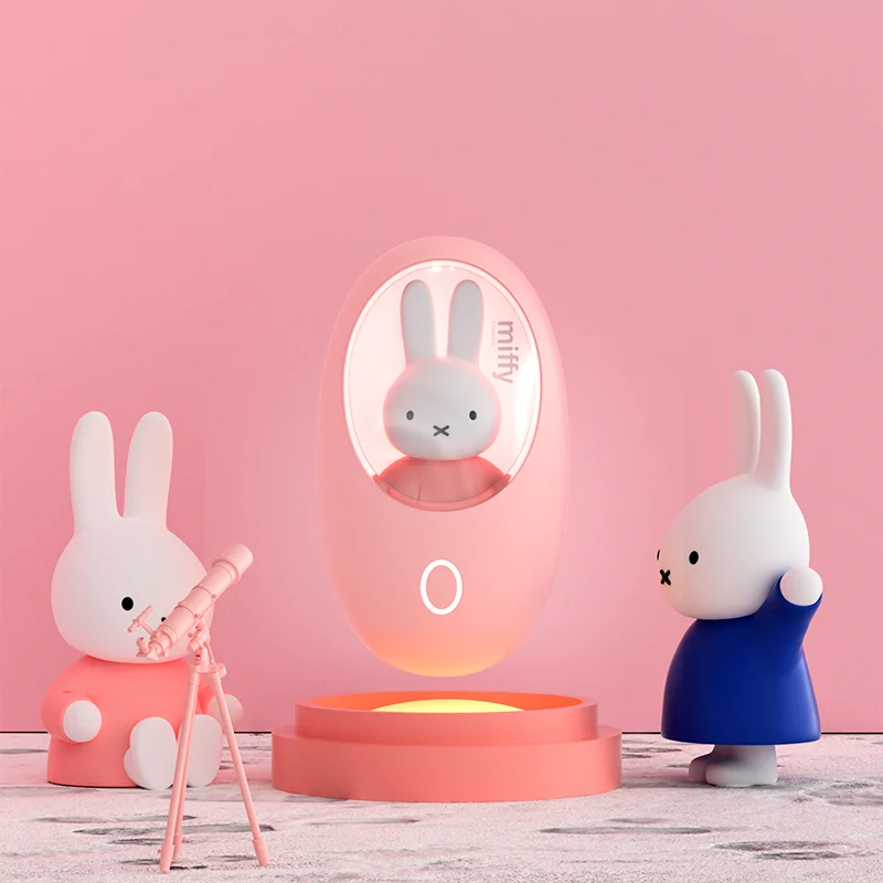 MIPOW&miffy  Hand Warmer USB Rechargeable Handy Pocket Electric Winter Mini Hand-Warmer Comes with Window Light