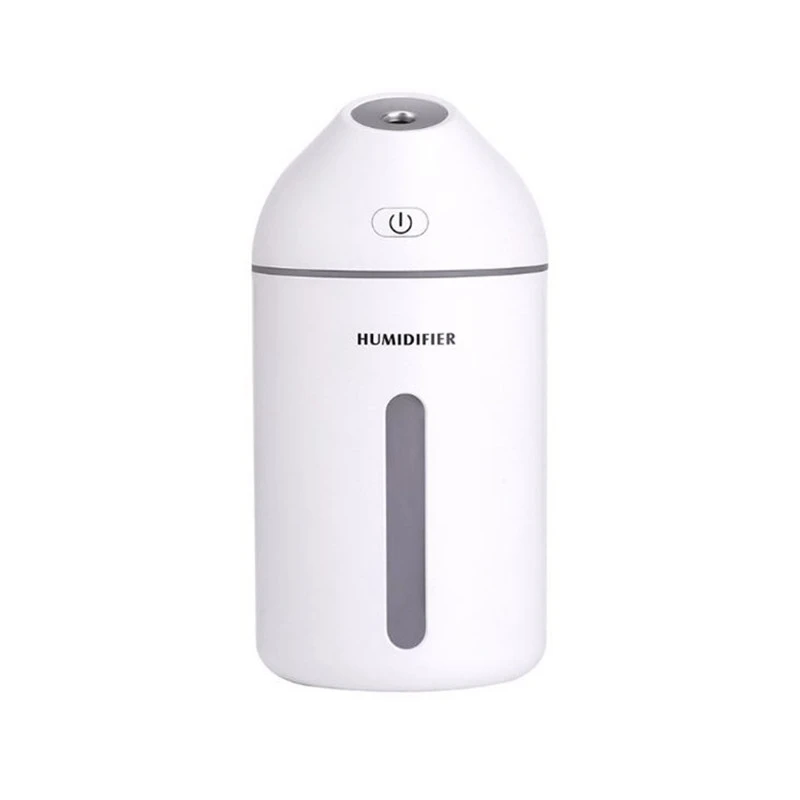 

Portable Mini Humidifier 320ml Small Cool Mist USB Personal Desktop Humidifierm Ultra-Quiet 2 Spray Modes Auto Shut-Off