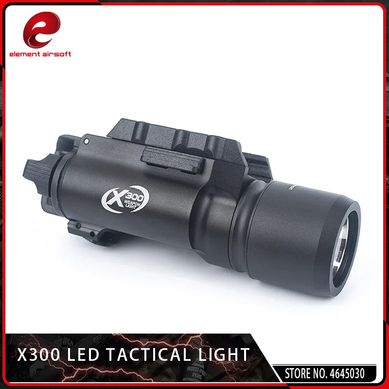 

Element Airsoft SF X300 Ultra Pistol Gun Light for Glock 17 Hunting 200 Lumens High Ootput Light Fit 20mm Picatinny Weaver Rail