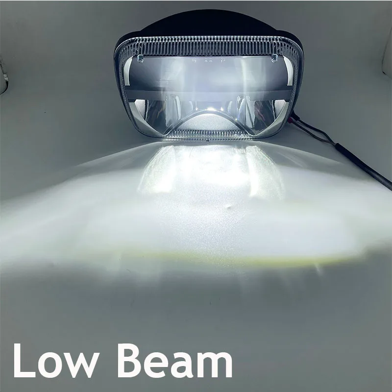 5X7 inch Rectangular Sealed beam led headlights White DRL Amber