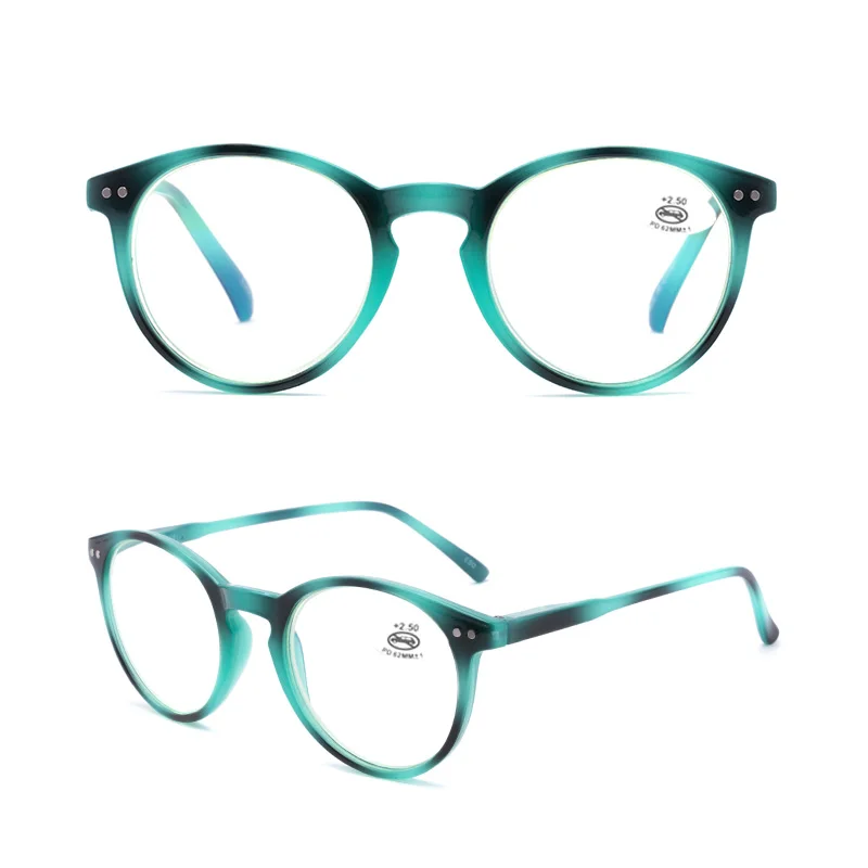 Eso Vision Round Reading Glasses Anti Blue Lens Light Blocking Test for Woman and Man Fashion Big Frame Reader  Wholesale 205141