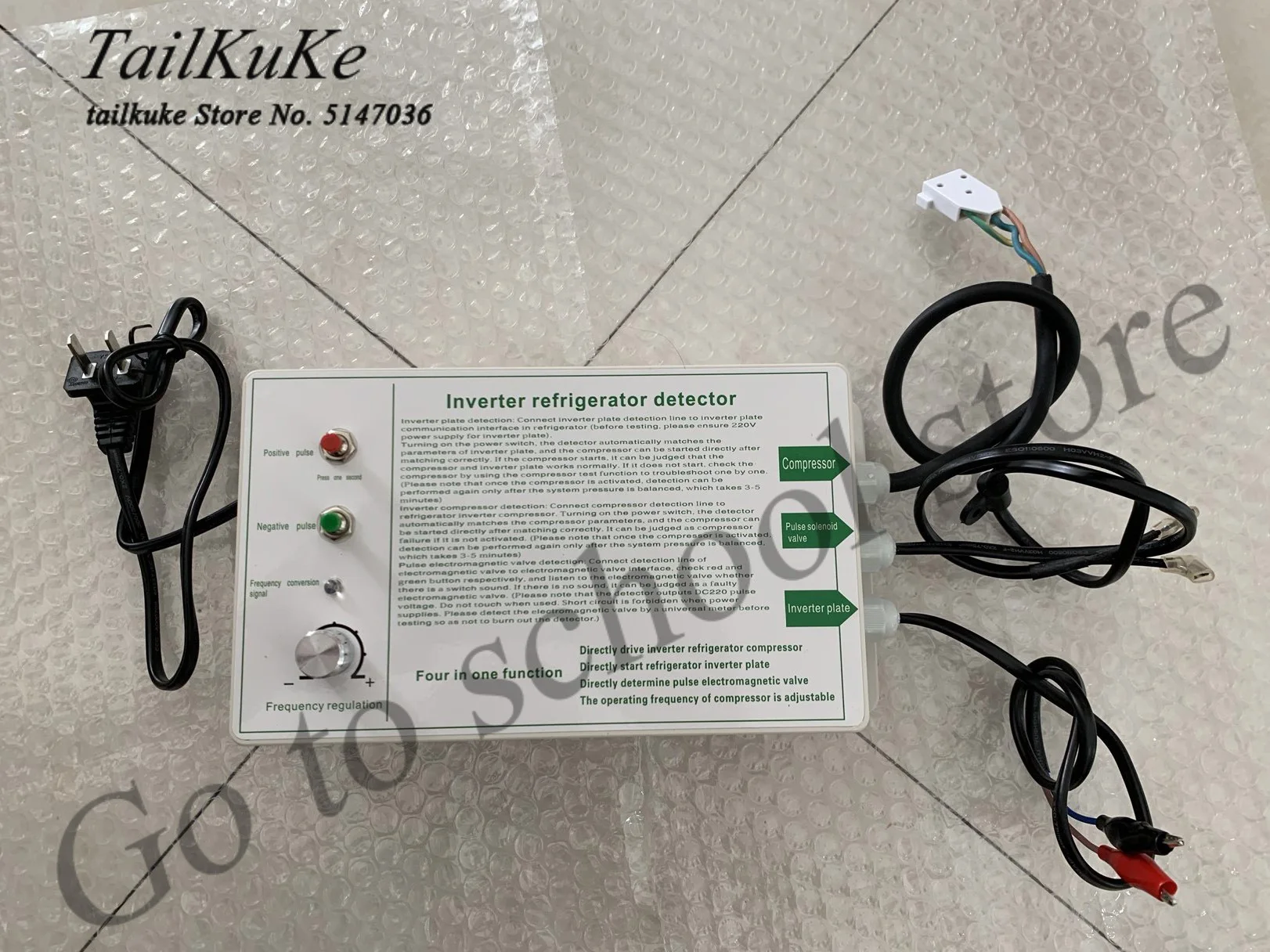 

Inverter Refrigerator Compressor Detector Tester Refrigerator Repair Tool Pulse Solenoid Valve Detection