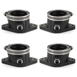 Topteng 4 Intake Insulator Set w/Clamps Fit for Suzuki GS 550 E T 80-81 GS 650 E G 81-83 Motorcycle Accessories