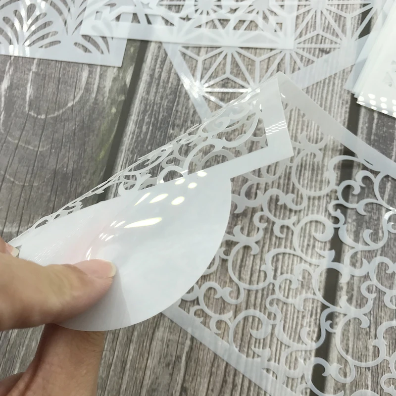 10 ชิ้น/เซ็ตเค้ก Wave ตกแต่ง DIY แม่แบบแม่พิมพ์พลาสติก Pad Strew Duster ดอกไม้เบเกอรี่เครื่องมือแม่พิมพ์ Mandala Totem ลายฉลุลูกไม้