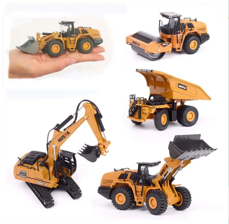 

Hot sale Alloy engineering vehicle set model,exquisite 1:60 scale metal excavators,forklifts,road roller toys,free shipping