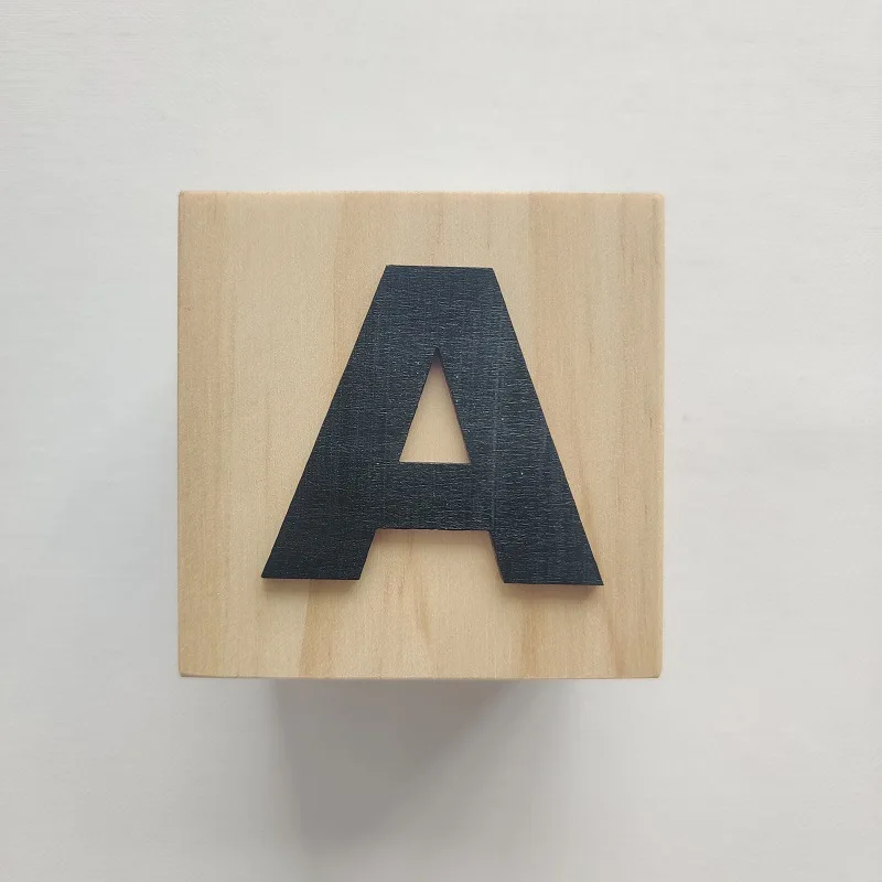6x6x6CM Wooden ABC Blocks Wooden Baby Alphabet Letters Building Cubes Preschool Learning Toys Toddlers Gift Photography Props