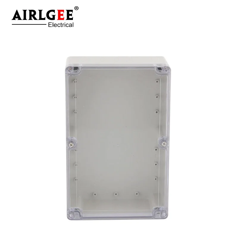 230 * 150 * 85mm ABS electrical plastic box transparent cover Ip65 waterproof junction box screw installation view 3