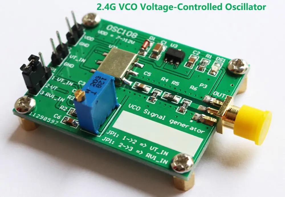 2.4GHz 5.8GHz VCO signal generator RF Microwave VCO voltage controlled oscillator 2.4G 5.8G for Ham Radio Amplifiers