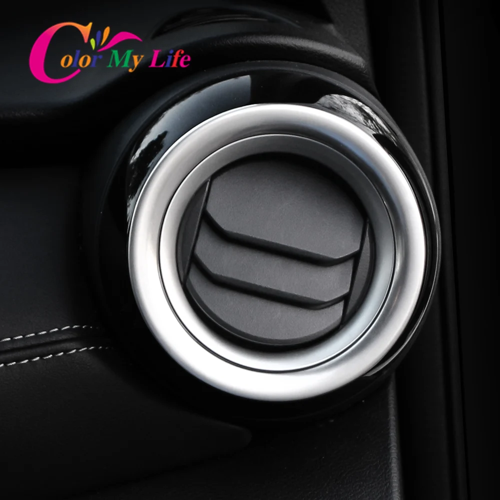 2Pcs/Set Car Air Vent Outlet Cover for Nissan Kicks 2017 - 2022 Stainless Accessories Air Conditioning Outlet Trim