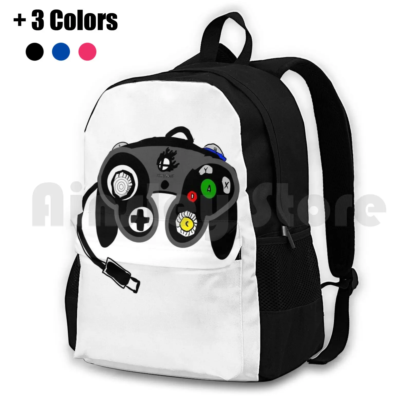 Ssbm Controller Outdoor Hiking Backpack Waterproof Camping Travel Controller Game Gamer Simple