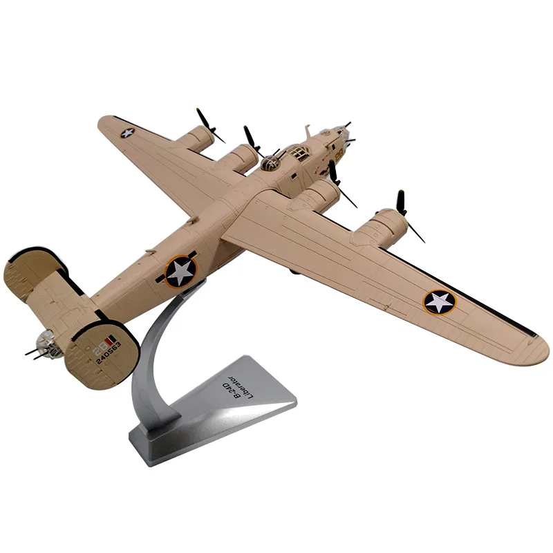 1/72 Scale Alloy Heavy Bomber B-24D US Air Force Aircraft B24D Aircraft Model Fighter Children Gift for Collection Decoration