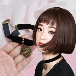 Girls Movie Leon Mathilda Choker Leon The Professional Cosplay Necklace For Women Gothic Jewellery Halloween Collares Kpop Props