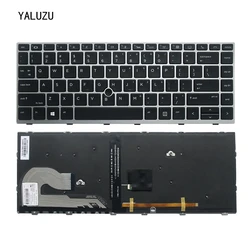 Nowa amerykańska klawiatura do laptopa HP EliteBook 840 G5 846 G5 745 G5 L14378-001 L11307-001 US klawiatura laptopa podświetlana