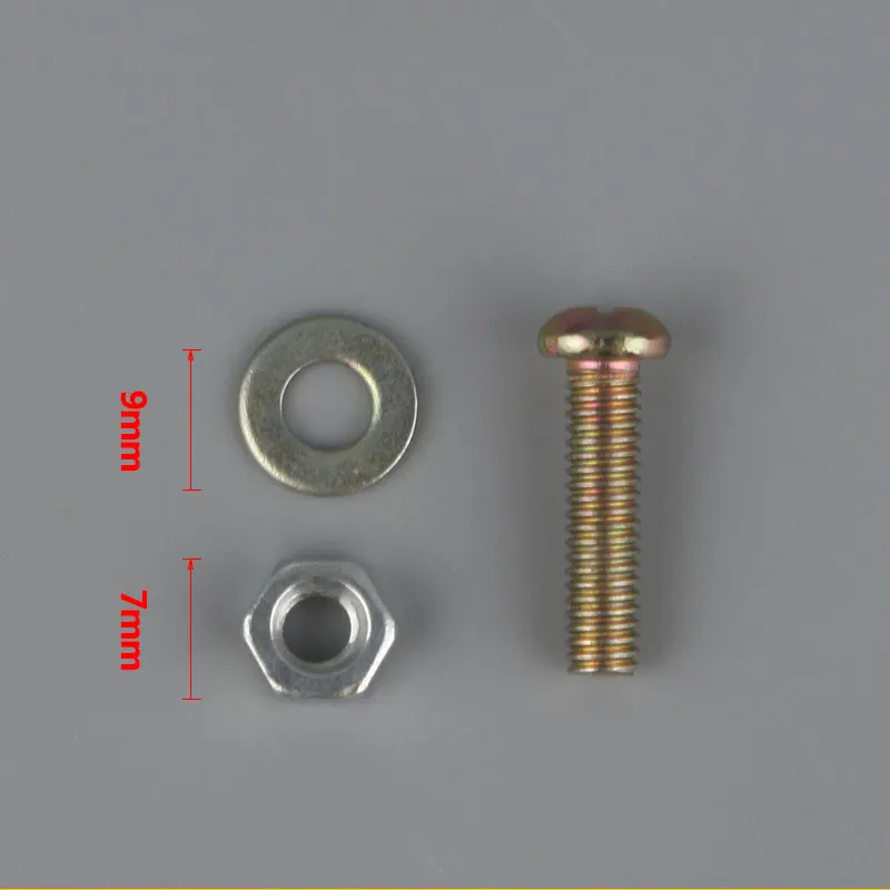 通貨浄水器シングルクリップネジ4ミリメートル * 12ミリメートルフィルター要素固定クリップシムとブラインドナットクロス丸頭
