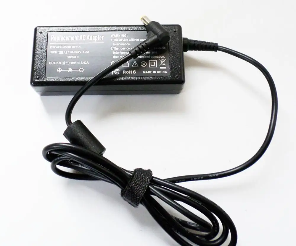 Adaptador de CA de 19V, 3.42A, 65W, cargador de batería, cable de fuente de alimentación para Acer TravelMate 5310, 5320, 6231, 6291, 6292, 7220, Notebook